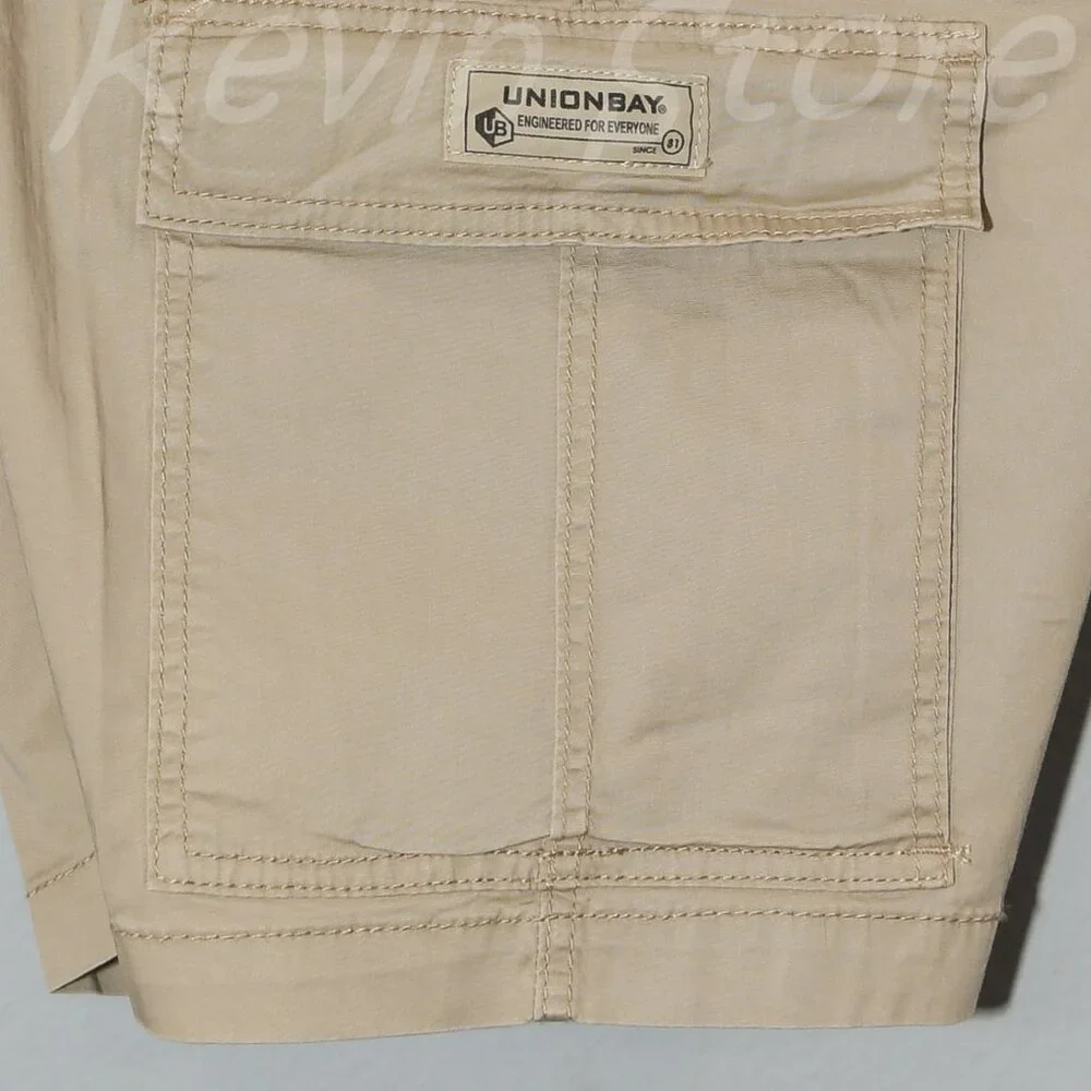 3 pairs‎ Blue, Tan , Gray Union Bay Men's Cargo Shorts.Price is for 3.